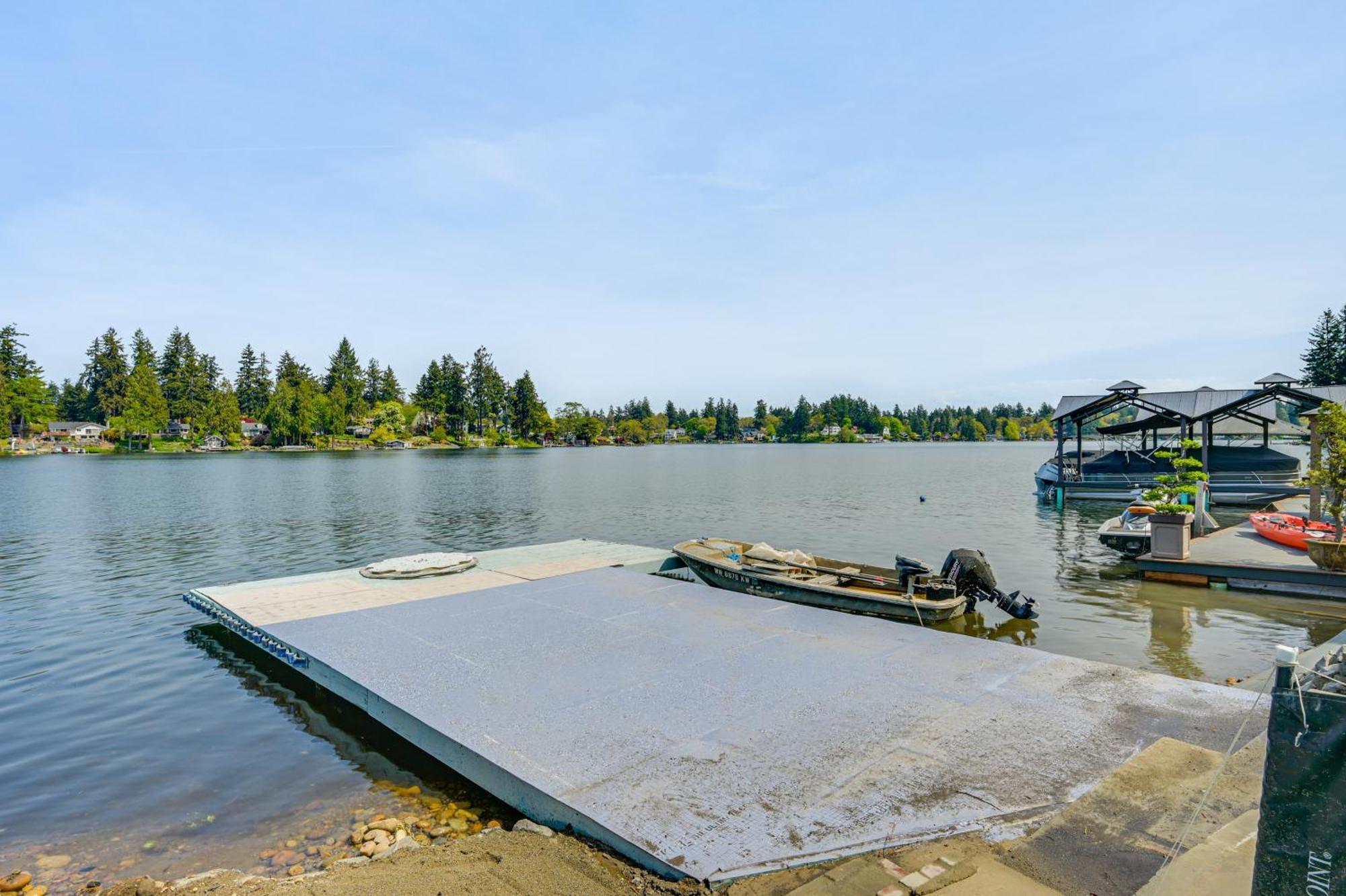 Tacoma Home On Steilacoom Lake With Dock! 外观 照片