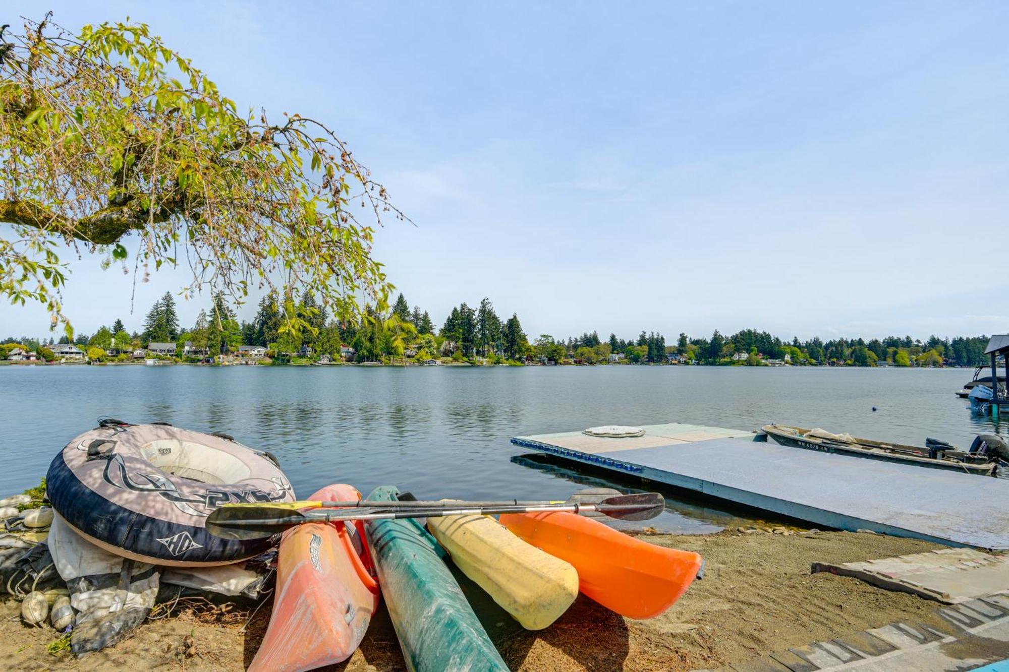 Tacoma Home On Steilacoom Lake With Dock! 外观 照片