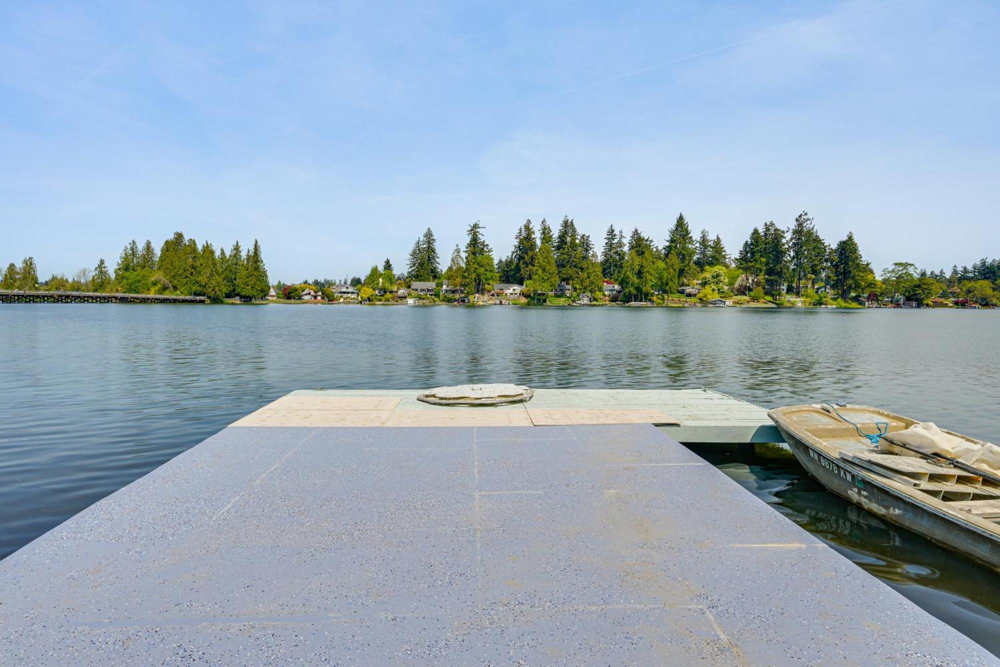 Tacoma Home On Steilacoom Lake With Dock! 外观 照片