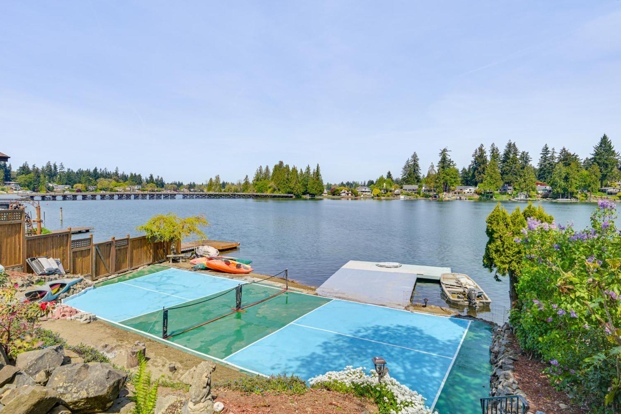 Tacoma Home On Steilacoom Lake With Dock! 外观 照片