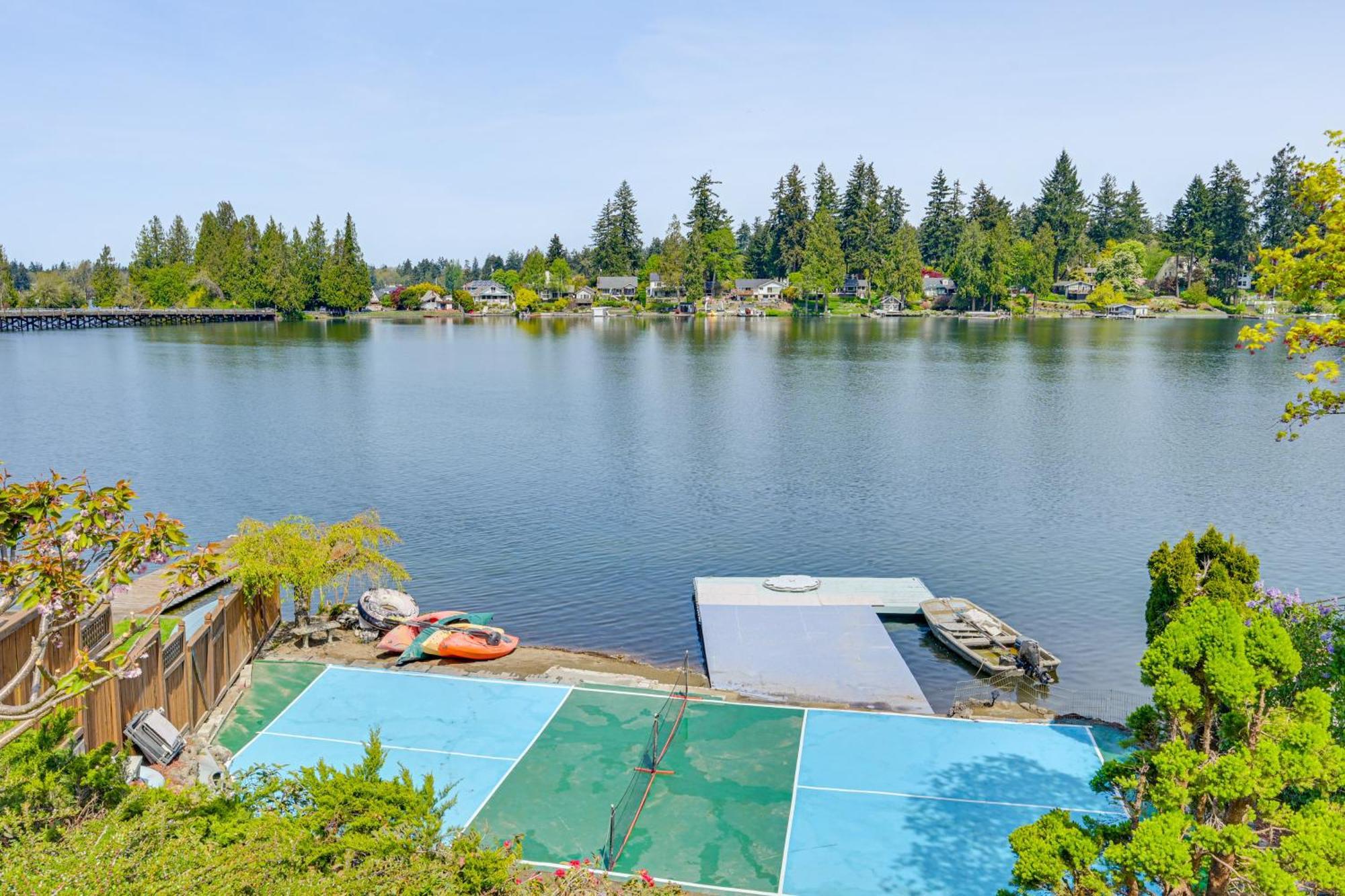 Tacoma Home On Steilacoom Lake With Dock! 外观 照片